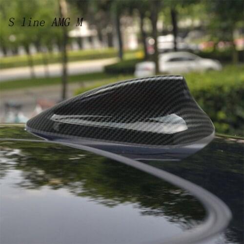 Car Styling Carbon Fiber Antenna Shark Fin Aerials Trim Covers For BMW 5 7 Series G30 G11 G12 M2 F87 M3 F80 M4 F82 6gt X3 X4 G01