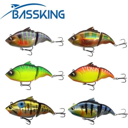 BASSKING Fishing Lure Sinking VIB 120mm 43.5g Lipless Crankbait Hard Plastic Artificial VIB Bait Saltwater Bass Fishing Tackle