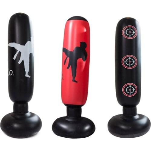 Punching Bag Inflatable Boxing Bag Training Pressure Relief Exercise Water Base Standing Sandbag Body Building Equipment