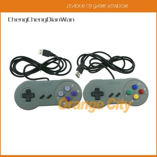 ChengChengDianWan New Retro Classic USB Controller PC Controllers Joypad Joystick Replacement for SNES Windows MAC 5pcs/lot