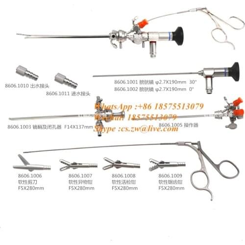 Pediatric Cystoscope Equipment Animal Cystoscope Pet Animal Cystoscope Foreign Body Forceps Scissors Bladder Endoscope