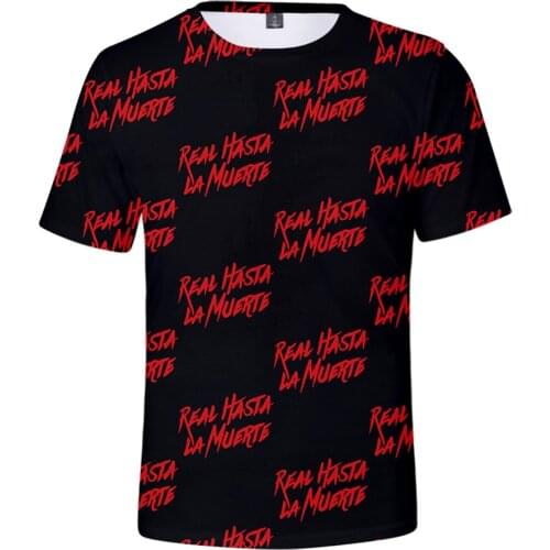 Anuel Aa Real Hasta La Muerte 3D Printed Tshirt Women Men Summer Short Sleeve T-Shirts Hip Hop K-pop T Shirt brand Clothes