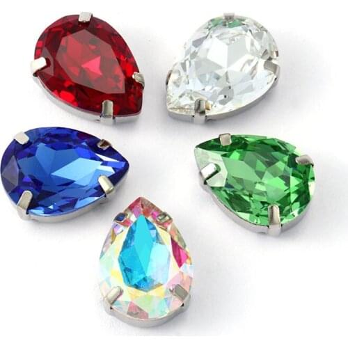 Astrobox High Fancy Drop Claw Stone Sew On Crystal Rhinestones Stones Glass Crystal DIY Clothing Accessories Jewelry Making