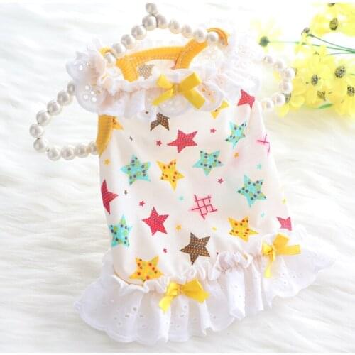 Summer Pet Clothing Cat Puppy Dog Dress Skirt Cute Girl Dog Clothes Dresses Pomeranian maltese Schnauzer Pet Costume Apparel