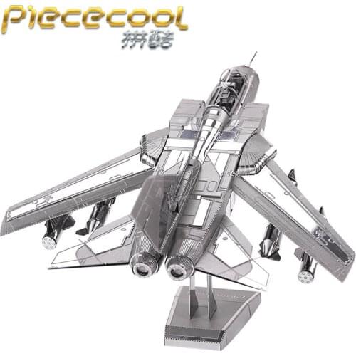 MMZ MODEL Piececool 3D Metal Puzzle Tornado fighter jets plane Model DIY Laser Cutting Assemble Jigsaw Toy GIFT For Adults