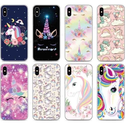 Soft TPU Rainbow Unicorn Phone Case For Wiko Y81 Y61 Y80 Y70 Y60 Y50 Sunny 5 View 5 Plus 4 3 Pro Wim Lite U Feel Prime Cover