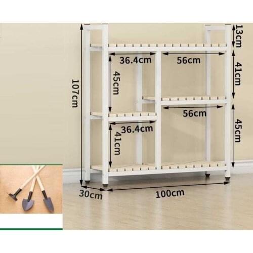 Madera Etagere Plante Pot Soporte Plantas Interior Scaffale Porta Piante Ladder Balcony Shelf Plant Rack Dekoration Flower Stand