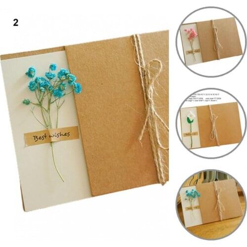 With Artificial Flower Lightweight Handmade Creative Birthday Greeting Cards for Girlfriend