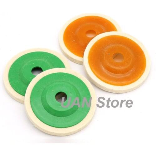 URANN 100mm wool wheel with cover mirror polishing felt wheel polishing nylon abravise tool