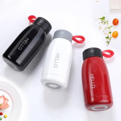 Cute portable stainless steel vacuum flask termo acero inoxidable travel office leisure Compact hot water cup insulated cups
