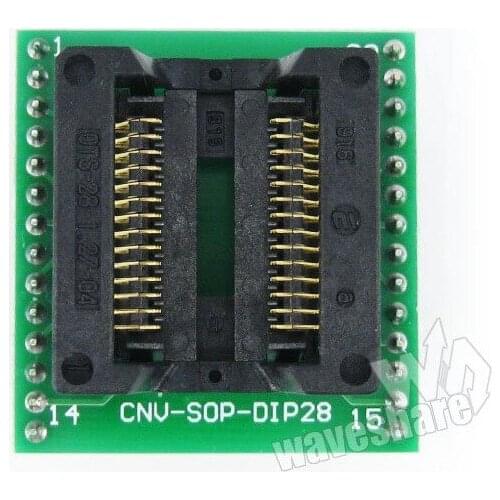 SO28 SOIC28 SOP28 TO DIP28 (A) OTS-28-1.27-04 Enplas IC Adapter Test Socket 1.27mm Pitch 7.5mm Width