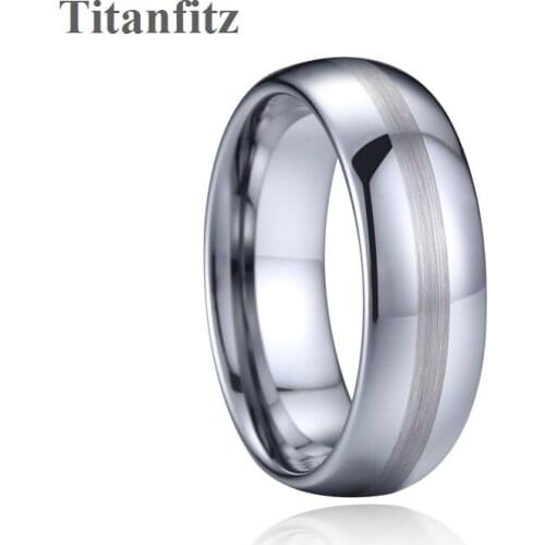 Comfort Fits Tungsten carbide ring man silver color 8mm LOVE Alliances marriage wedding band Couple rings for men and women