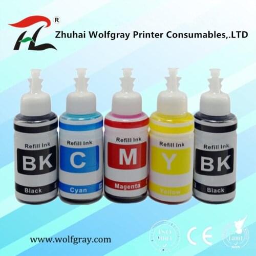 YI LE CAI Compatible dye ink kits for Epson printer L100 L110 L120 L132 L210 L222 L300 L312 L355 L350 L362 L366 L550 L555 L566