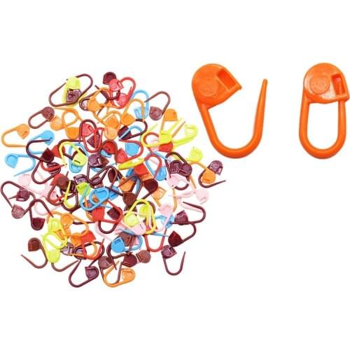 100pcs Useful Mini Plastic Pins Locking Stitch Markers DIY Sweater Mark Pins Buckle Knitting Accessories Needle Clip Hook Tools