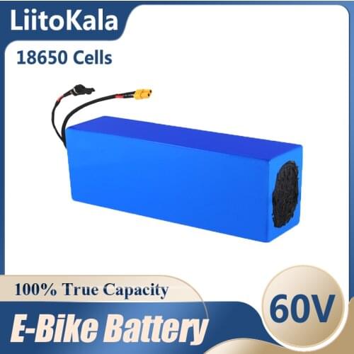 LiitoKala E-bike battery 60V 30ah 20ah 25ah15ah 12ah li-ion battery pack bike conversion kit bafang BMS High power protection