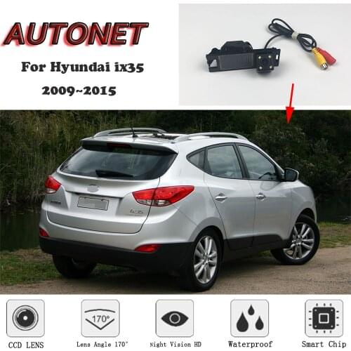 AUTONET Backup Rear View camera For Hyundai ix35 2009 2010 2011 2012 2013 2014 2015 Night Vision parking/license plate camera
