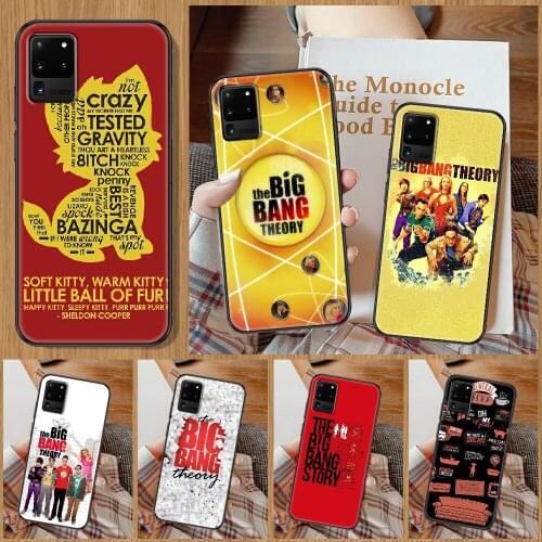 The Big Bang Theory Phone case For Samsung Galaxy Note 4 8 9 10 20 S8 S9 S10 S10E S20 Plus UITRA Ultra black 3D coque fashion