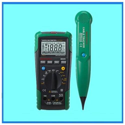 MS8236 MASTECH Digital Multimeter + Network Cable Track Tester Tone Telephone Line Check Non-contact Voltage Detect