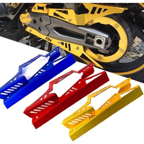 CNC Aluminium Motorcycle Accessories Chain Guard Chain Belt Cover Protector Gold Red Gold Blue for KYMCO AK550 AK 550 2017-2020