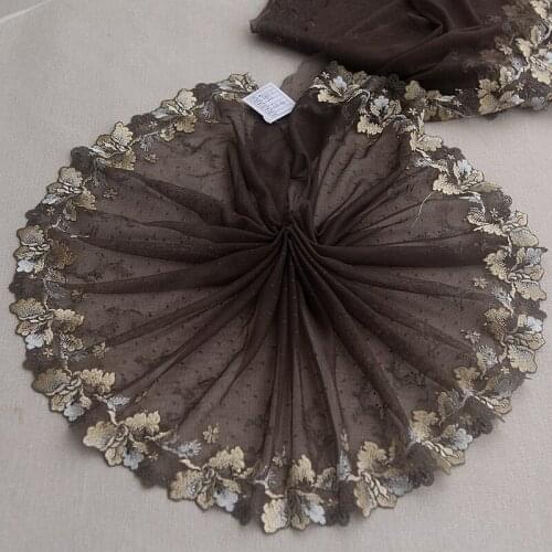 2yards Lace Fabric Exquisite Flower Embroidery Lace Trim for Sewing Craft Materials Clothing Accessories Lace C139