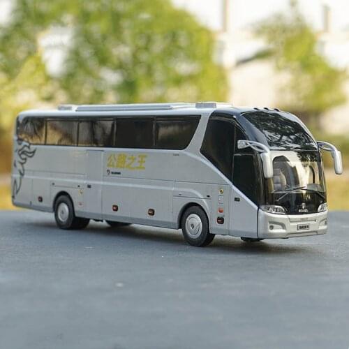 1/42 Metal Alloy Die-casting Simulation Car Model A90 King of Highway Bus Adult Collection Childrens Toy Gift Family Display