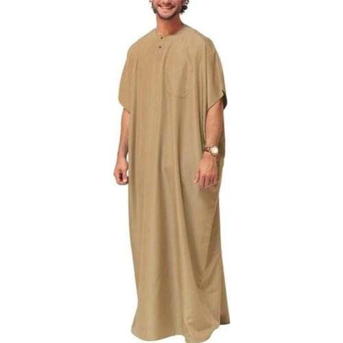 Muslim Islamic Clothing Men Jubba Thobe Dress Abayas Long Robe Saudi Musulman Abaya Moroccan Caftan Islam Dubai Arab Dressing