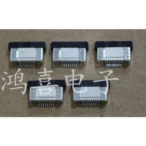 WZSM New 10Pcs FFC FPC Flexible Flat Cable Connector Socket 0.5 mm Pitch 8 Pin