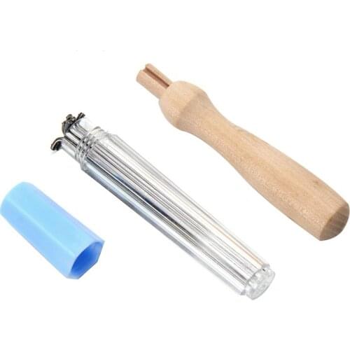 2021 New 7PCS Felting Needles Holder Wooden Handle Wool Felting Tools Outfit Slim New