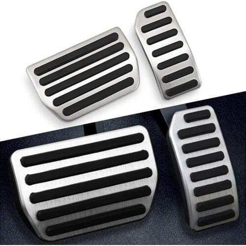 2Pcs/Set AT Car Stainless Steel Gas Pedal Brake Pedals for Volvo XC60 XC70 V60 V70 S40 S60 S80L C30 Auto Parts Accessories
