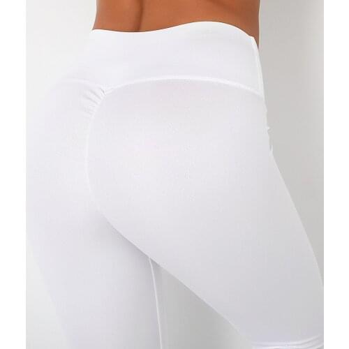 Hip-lifting Sport Short Tight-fitting Yoga Pants New Stretch Shiny Fitness Clothes Breathable Calzas Deportivas Mujer Fitness