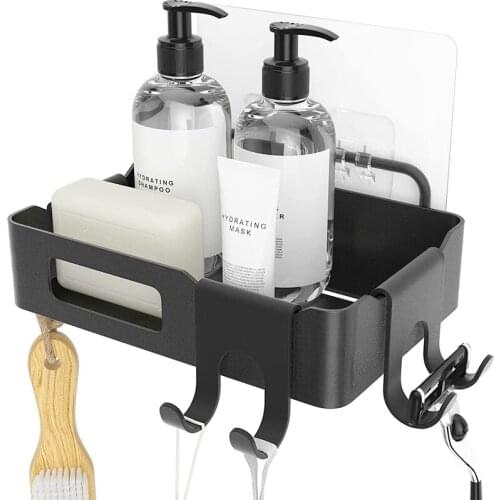 Shower Basket Shower Shelf Without Drilling,with Hooks Shower Bracket Bathroom Shelf Soap Dish Soap Shelf for Shampoo