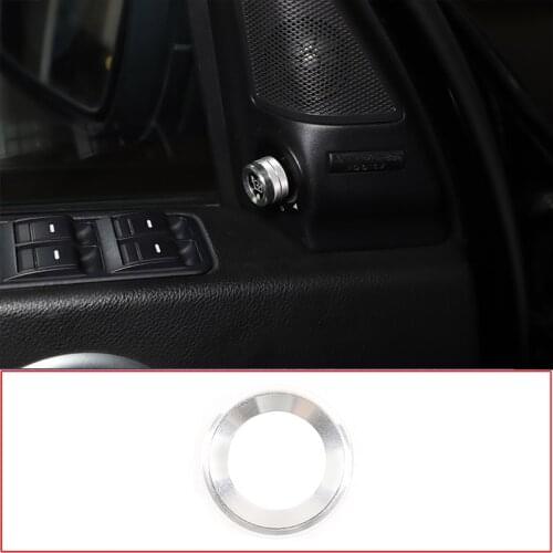 For Land Rover Discovery 3 2004-09 Aluminum Alloy Silver Car Rearview Mirror Adjusting Knob Cover Trim Car Interior Accessories