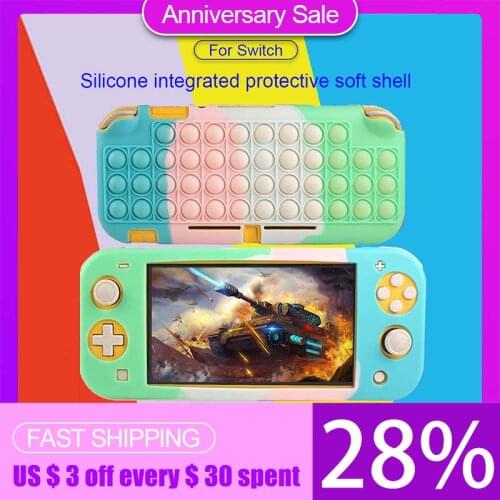 Fidget Silicone Toys Case Anti Anxiety Toys Game Console Protective Cover For Nintendo Switch Lite Protective Cover