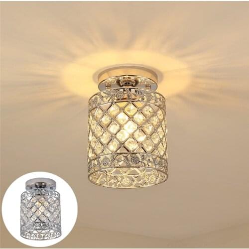 Modern Minimalist Crystal Ceiling Lamp E27 Corridor Aisle Lamp Entrance Hall Lamp Supply Lighting