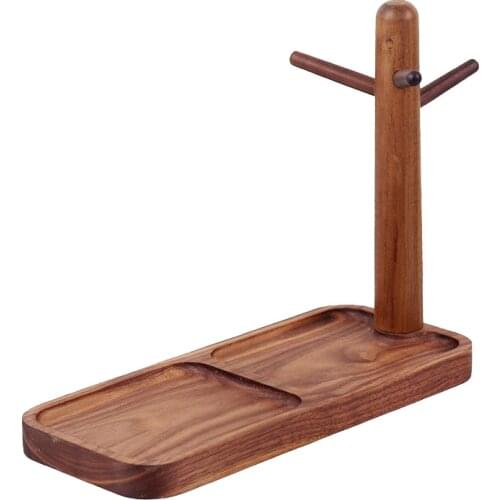 Walnut Entrance Key Storage Rack Jewelry Rack Key Hanger Debris Necklace Bracelet Ring Watch Storage Rack