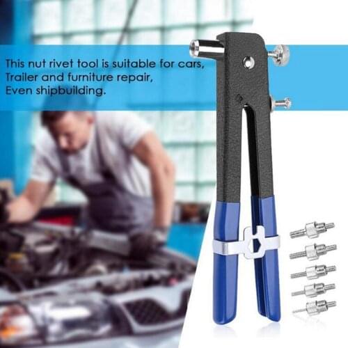 NEW 86pcs M3-M8 Hand Riveter Nut Rivet Gun Kit Manual Threaded Nut Rive Tool Kit 80 Nuts