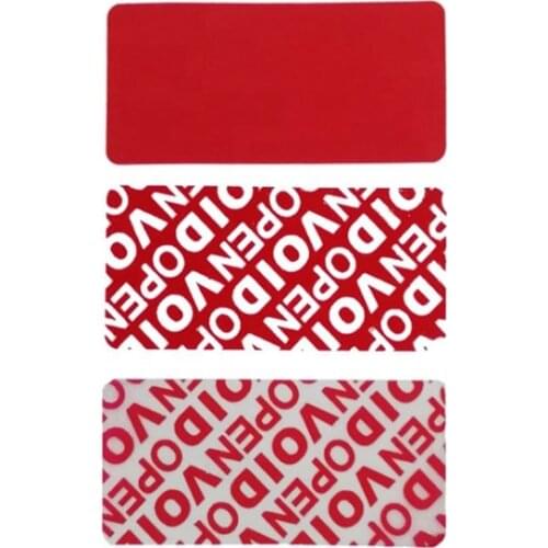 Anti-fake Sticker Transfer Tamper Evident Security Sealed Silver Void Labels Sticker