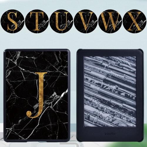 Tablet Hard Shell for Amazon Kindle EReader Kindle (10th Gen 2019/8th Gen 2016)/Paperwhite 1 2 3 4 Letter Series Back Case + Pen