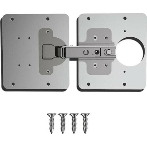 1/2Pcs Cabinet Hinge Repair Plate Stainless Steel Furniture Cupboard Repair Mount Tool Drawer Door Hinger Repair Accessories