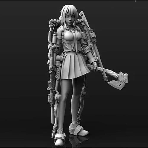 1/24 Bandit Lord Lily, Resin Model figure GK, Mechanical theme, Unassembled and unpainted kit