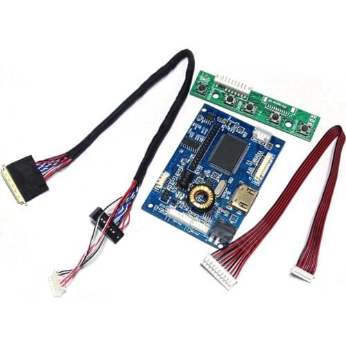 1Set HDMI-Compatibe Lvds Controller Board Driver 40Pin Cable Kit for Raspberry PI 3 LP156WH2 1366X768 7-42Inch Screen
