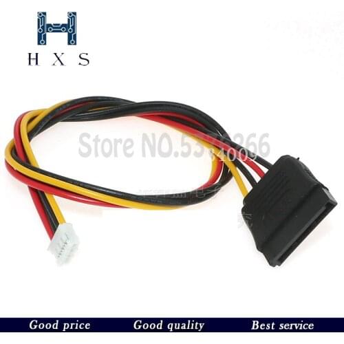 1PCS ITX power cord SATA female 15P female to small 4PIN female 2.0mm pitch to SATA motherboard power supply line