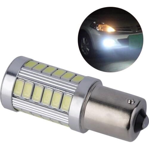 1pcs LED Car Bulb lignt 1156 BA15S 12V P21W Canbus 5630 5730SMD Error Free Brake Reverse Signal Light For peugeot 206 universal