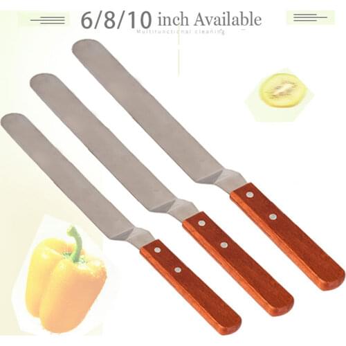 4/6/8/10Inch Stainless Steel Butter Cake Cream Knife Spatula for Smoother Icing Spreader Fondant Pastry Cake Decorating Tools