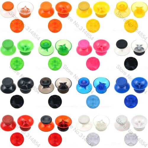YuXi 2pcs Analog Sticks Thumbsticks Joystick Cap Mushroom Head Grip Cover + Dpad D Pad Cross Buttons For Xbox 360 Controller