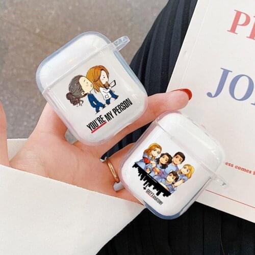 Greys Anatomy You are my person case For Apple Airpods 1 2 Wireless Earphone Airpod Cases Soft silicone TPU Transparent Cover
