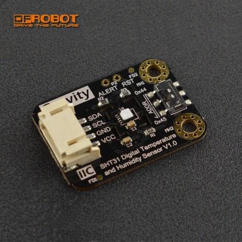 DFRobot Gravity I2C SHT31-F Digital Temperature Humidity Sensor compatible Arduino micro:bit ESP32 for environment monitoring