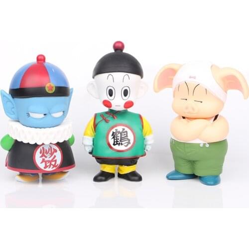 Bandai Dragon Ball Super Z Anime Figure Fried Rice Dumplings Piyou Pig Hand-Model Dolls Action Figure Toys Gifts for Children