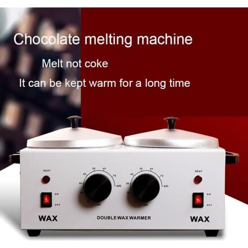 220V/110V Commercial Double electric chocolate melting machine Ceramic Non-stick Chocolate Melter Stove Machine