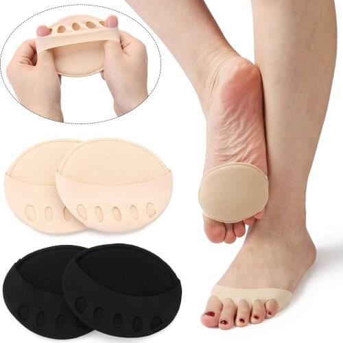 Non-Slip Honeycomb Forefoot Pad Toe Socks Foot Care Pain Relief Invisible Socks High Heels Half Insoles Comfortable Accessories